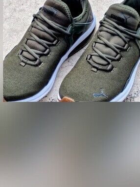 Puma Electron 2.0 Mens Sz 11 Forest Night Green Athletic Shoes Mesh Upper